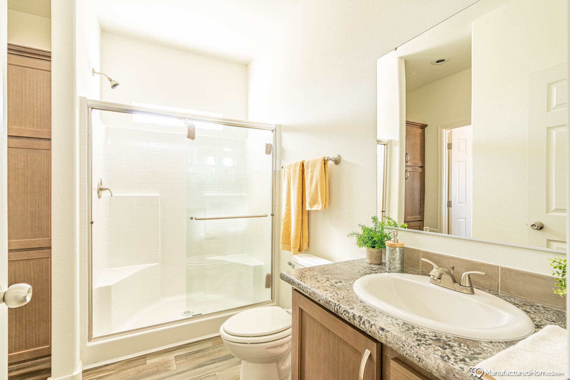 Economy plus bathroom home features